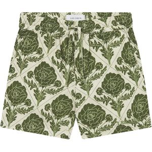 Les Deux Shorts - Lesley Flower Tegel - Vintage Green/Ivory - Les Deux - 134/140 - Shorts