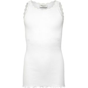 Rosemunde Top - Lang - Rib - Balta - Nieuw White m. Veter - Rosemunde - 8 jaar (128) - Tanktop