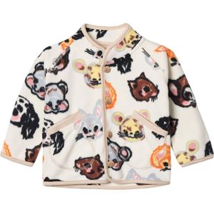 Molo Fleece Jas - Uli - Itty Bitty Vanilla - Molo - 1 jaar (80) - Fleece Jassen