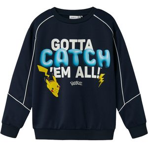 NAME IT - NKMSIDNEY POKEMON - Sweatshirt - Navy - Geel - Wit