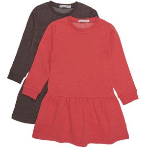 Minymo - Tricot Jurk - Effen - Zacht - Geplooide Rok