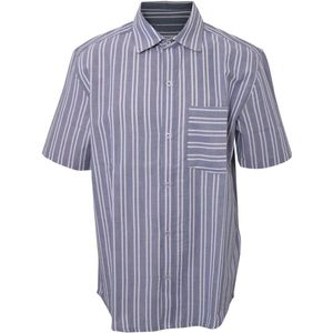 Hound Overhemd - Deep Blue/White Striped - Hound - 12 jaar (152) - Hemd S/S