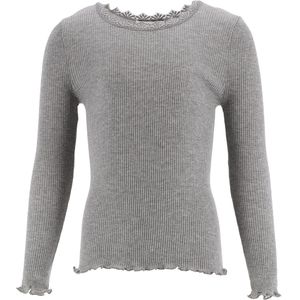 Rosemunde Blouse - Rib - Balta - Grijs Gevlekt m. Veter - Rosemunde - 10 jaar (140) - Shirts