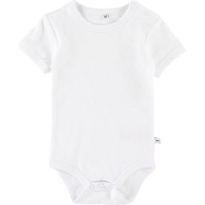 Pippi Romper - Basic - s/s - Wit - Pippi Baby - 50 - Romper S/S