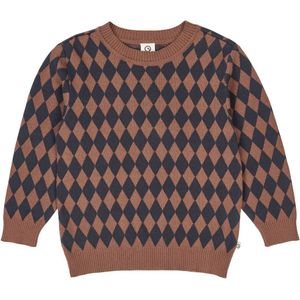 Müsli Blouse - Gebreid - Harlequin - Wortel - Müsli - 3 jaar (98) - Shirts