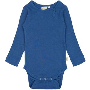 Petit Piao Romper l/s - Rib - Modaal - Waar Navy - Petit Piao - 68 - Romper L/S