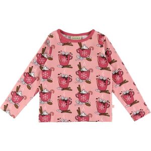 Småfolk Blouse - Bruids Rose m. Warme chocolademelk - Småfolk - 3-4 jaar (98-104) - Shirts