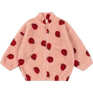 Konges Sløjd - Jody Teddy - Fleece Jas - Lieveheersbeestje Roze