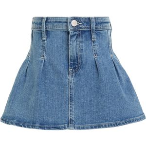 Tommy Hilfiger - PLEATED DENIM SKIRT - Webrok - Blauwe Was