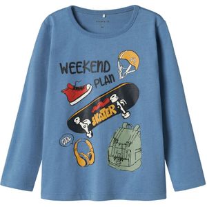 Name It Blouse - NmmPlasse - Coronet Blue - Name It - 1½ jaar (86) - Shirts