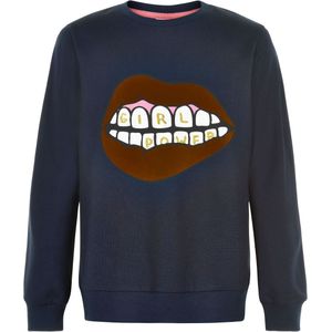 The New Sweatshirt - Elexa - Navy Blazer m. Print - The New - 5-6 jaar (110-116) - Sweatshirt