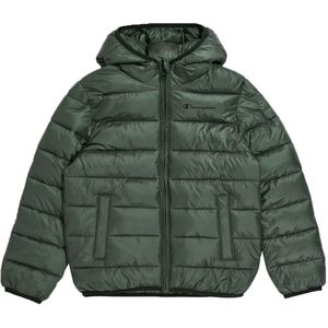 Champion Gevoerde Jas - Omkeerbaar - Zwart/Groen - Champion - 5-6 jaar (110-116) - Donsjassen