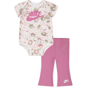 Nike Set - Leggings/Romper k/æ - Magie Flamingo - Nike - 6 mnd - Romper S/S