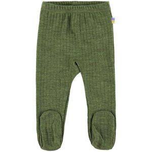 Joha Leggings m. Voet - Wol - Rib - Donker Olijf - Joha - 50 - Leggings - Wol