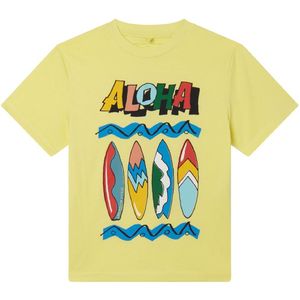 Stella McCartney Kids T-Shirt - Geel m. Surfplanken - Stella McCartney Kids - 6 jaar (116) - T-Shirts