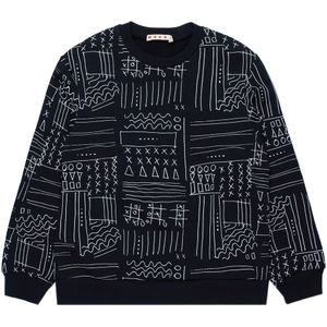 Marni Sweatshirt - Zwart/Wit - Marni - 12 jaar (152) - Sweatshirt