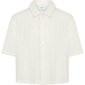 Grunt Overhemd - GRPooa Flo - Off White - Grunt - 8 jaar (128) - Hemd S/S