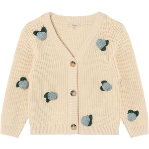 Fliink Cardigan - Gebreid - Cool Flower - Zandschelp - Fliink - 92 - Cardigan