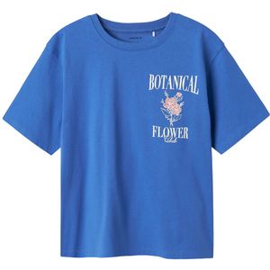 Name It - Nreg Ss Top - Amparo Blue - T-shirt - Kinderen - Normale Pasvorm - Korte Mouwen