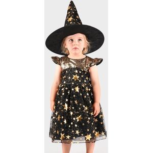 Den Goda Fen Kostuum - Dress Heks - Den Goda Fen - 4-6 jaar (104-116) - Kostuum