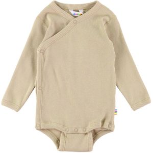 Joha Wikkelromper l/s - Rib - Beige - Joha - 40 - Romper L/S