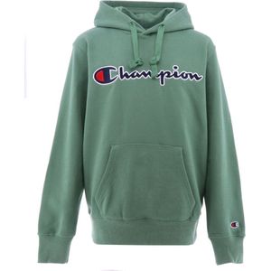 Champion Fashion Hoodie - Groen m. Logo - Champion - 16-18 jaar (176-188) - Hoodie