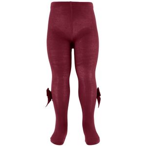 Condor Panty's m. Velours Strik - Bordeaux - Condor - 6-12 mnd - Panty's