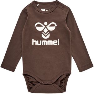 Hummel Romper L/æ - HmlFlips - Chocolate Brown - Hummel - 56 - Romper L/S