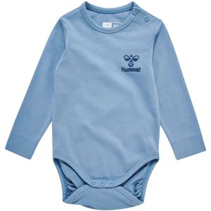 Hummel Romper L/æ - hmlMino - Vervaagd Denim - Hummel - 74 - Romper L/S