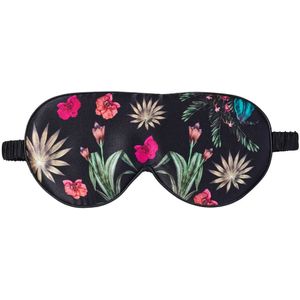 Fan Palm Slaapmasker - Zijde - Floral Garden Black - Fan Palm - OneSize - Persoonlijke Verzorging