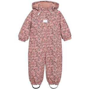 Minymo - Snow Suit AOP No 164001 - Overall - Roze - Waterdicht