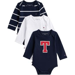 Tommy Hilfiger - Babyuitzet - Dark Night Navy - 3 PACK BODY L/S GIFTBOX - 3-delig