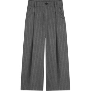 Zadig & Voltaire Kostuumbroek - Grijs Gevlekt/Zilver gestreept - Zadig & Voltaire - 16 jaar (176) - Broeken - Katoen
