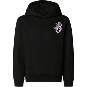 The North Face - Hoodie - Zwart met Roze/Wit - Grafisch Relaxed
