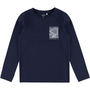 Name It Blouse - NkmVux - Navy Blazer/Golden - Name It - 7-8 jaar (122-128) - Shirts