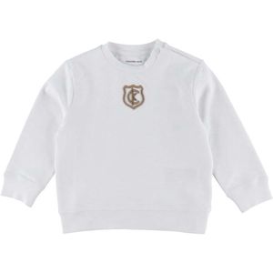 Calvin Klein Sweatshit - Crest Logo - Bright White - Calvin Klein - 1½ jaar (86) - Sweatshirt