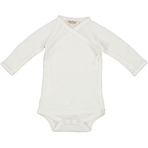 MarMar Wikkelromper l/s - Wol - Belita - Natural - MarMar - 44 - Romper L/S