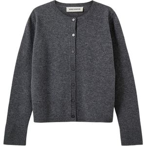 Sofie Schnoor Cardigan - Gebreid - Wol - Cissesy - Dark Grey Mel - Sofie Schnoor - 8 jaar (128) - Cardigan