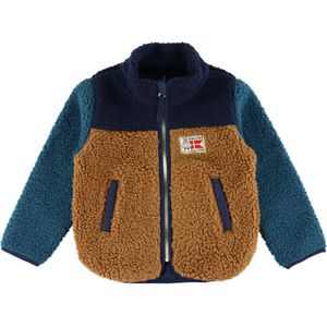 Danefæ Fleece Jas - Danodder - Caramel/Navy/Slate - Danefæ - 4 jaar (104) - Fleece Jassen
