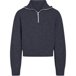 Grunt Blouse - Gebreid - GrSuso - Houtskoolmelange - Grunt - 10 jaar (140) - Shirts