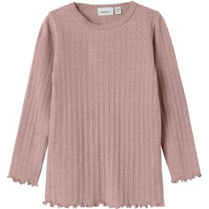 Name It Blouse - Wol/Zijde - Rib - NmfWossa - Gewei - Name It - 2 jaar (92) - Shirts