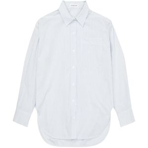 Designers Remix Overhemd - Oversized - Aiden - White/Blue Strepe - Designers Remix - 12 jaar (152) - Overhemd