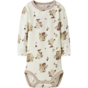 Name It Romper l/s - Wol - NbnWillu - Snow White/Forest Animals - Name It - 74 - Romper L/S