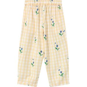 Fliink Broek - Agnes - Zonlicht Flower Aop - Fliink - 98 - Broeken - Katoen