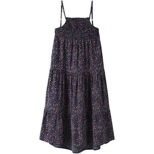 Name It Jurk - NkfVinaya - Navy Blazer/Kleur Flower - Name It - 11 jaar (146) - Jurk