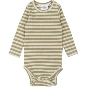The New Romper l/s - Rib - TnsbFro - Thee Striped - The New - 68 - Romper L/S