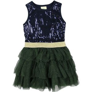 En Fant Jurk - Navy m. Pailletten/Tule - En Fant - 62 - Jurk