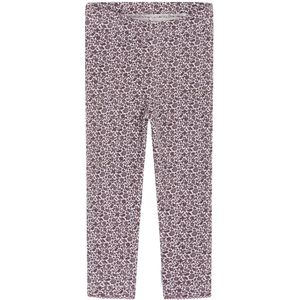 Hust and Claire Leggings - Wafel - Lamia - Grijs Lila m. Bloem - Hust and Claire - 56 - Leggings