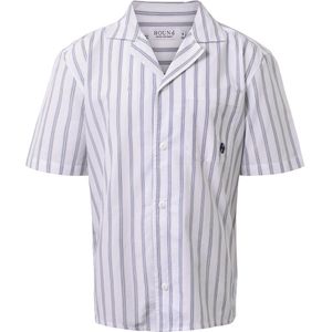 Hound Overhemd - Striped - Wit/Navy - Hound - 8 jaar (128) - Hemd S/S