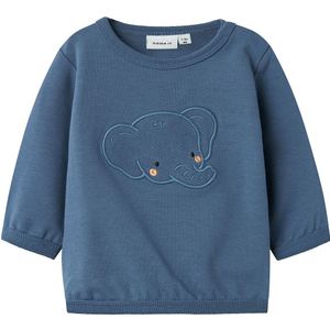 Name It Sweatshirt - NbmBidus - China Blue m. Olifant - Name It - 1½ jaar (86) - Sweatshirt
